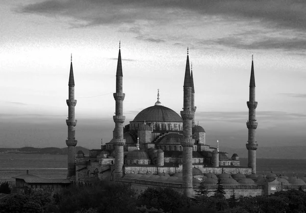 Blaue Moschee bei Sonnenuntergang istanbul, tirkey — Stockfoto