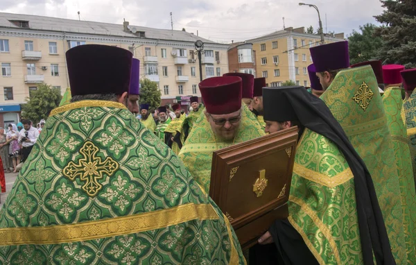 Religious leaders pray for peace in Luhansk — Stock Photo, Image