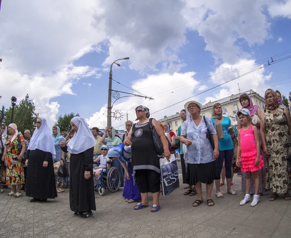 Religious leaders pray for peace in Luhansk — Stock Photo, Image