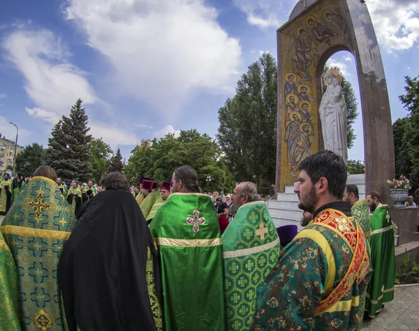 Religious leaders pray for peace in Luhansk — Stock Photo, Image