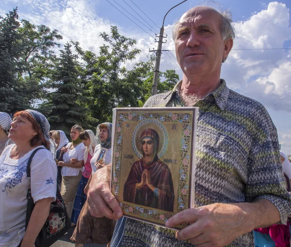 Procesión religiosa ortodoxa — Foto de Stock