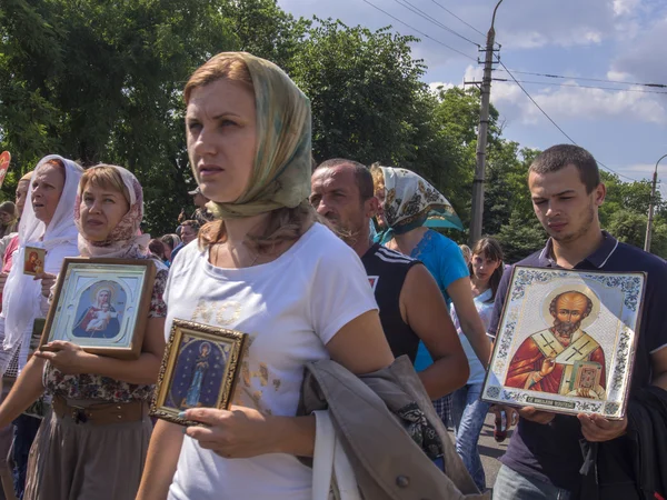 Orthodoxe religieuze processie — Stockfoto