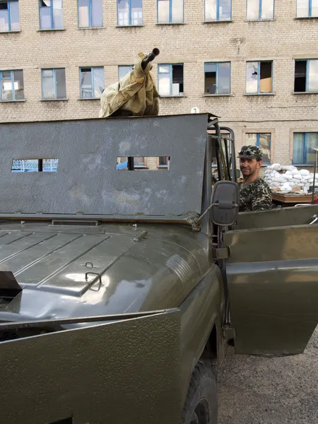 Krise in der Ukraine, Luhansk — Stockfoto
