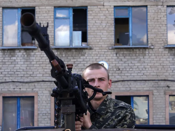 Krise in der Ukraine, Luhansk — Stockfoto