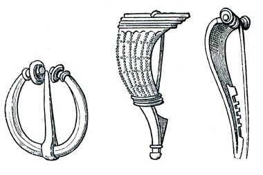 Roman brooches clipart