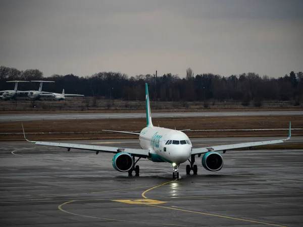 Kiev Ucraina Dicembre 2021 Flynas Airbus A320 Immatricolazione Ns33 All — Foto Stock