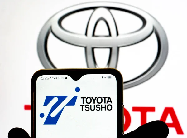 Kiev Ukraina Januari 2022 Detta Foto Illustration Toyota Tsusho Corporation — Stockfoto