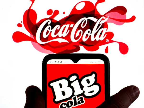 Niemcy Marca 2022 Tym Zdjęciu Logo Napoju Big Cola Jest — Zdjęcie stockowe