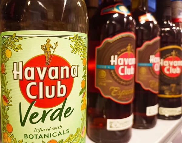 Eging See Bavorsko Německo Května 2022 Bottles Havana Club Rewe — Stock fotografie