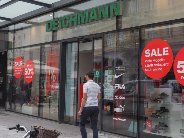 Линц Австрия Июля 2022 Года Магазин Обуви Deichmann Ландштрассе — стоковое фото