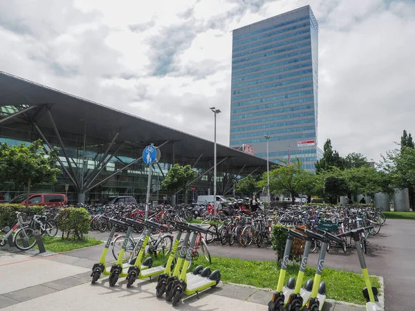 Linz Austria July 2022 Central Railway Station Austrian Federal Railways — Stock Photo, Image