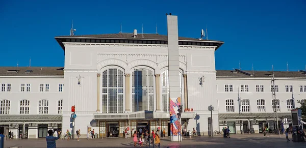 Salzburg Ausatria August 2022 Salzburg Railway Station Building — Stok fotoğraf