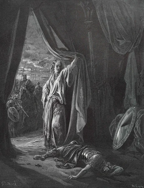 Joel Jahel Und Sissera Sisara Illustration Von Gustave Dore Aus — Stockfoto