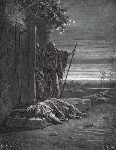 Leniternas Efraims Hustru Illustration Gustave Dore Från Den Tredje Upplagan — Stockfoto