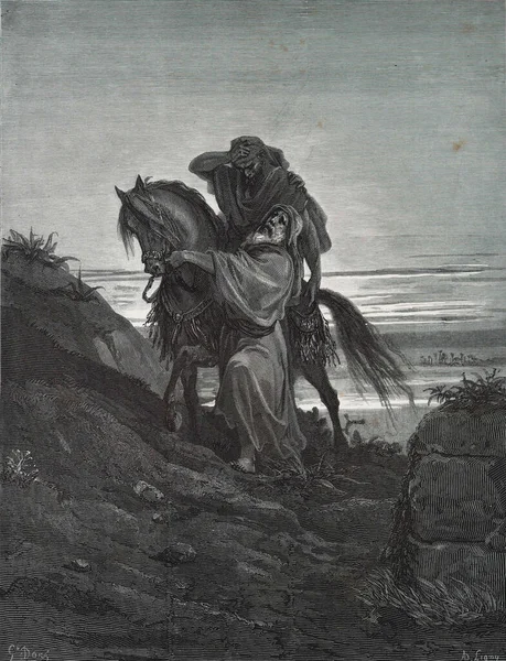 Good Samaritan Illustration Gustave Dore Third Edition Bible Translated Ludwig — Stock Photo, Image