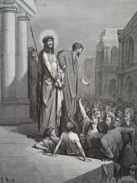 Jesus Wird Dem Volk Gezeigt Illustration Von Gustave Dore Aus — Stockfoto