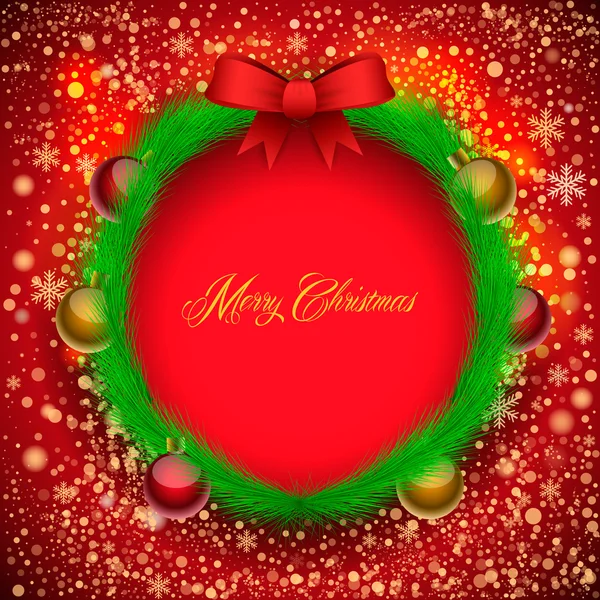 Christmas wreath — Stock Vector