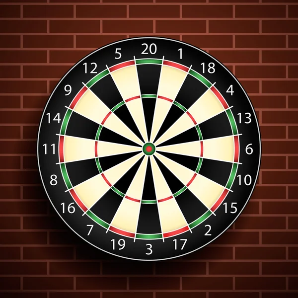 Dart board — Stock vektor