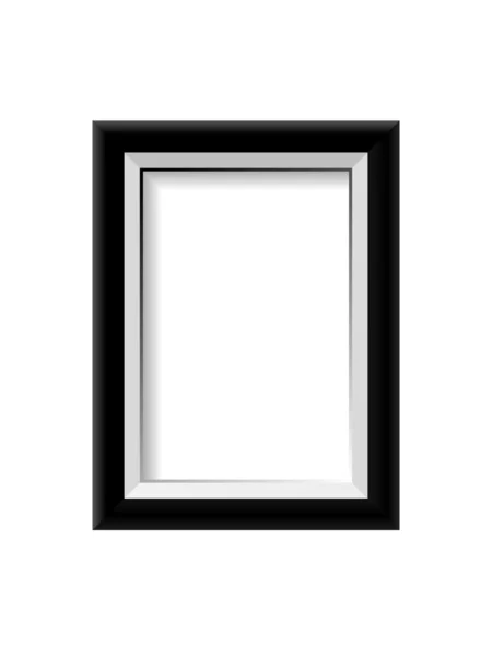 Black photo frame — Stock Vector