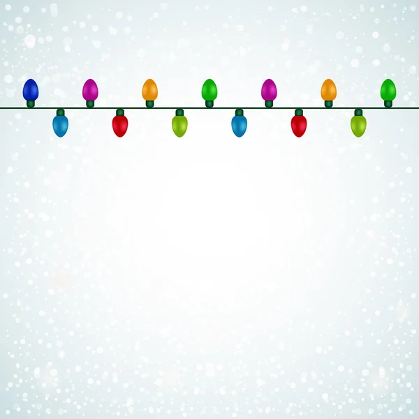 Coloridas luces de Navidad — Archivo Imágenes Vectoriales