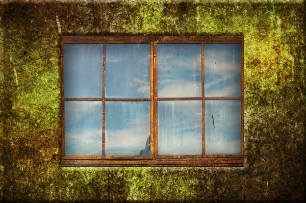 Window in the old wall — Stock Photo, Image