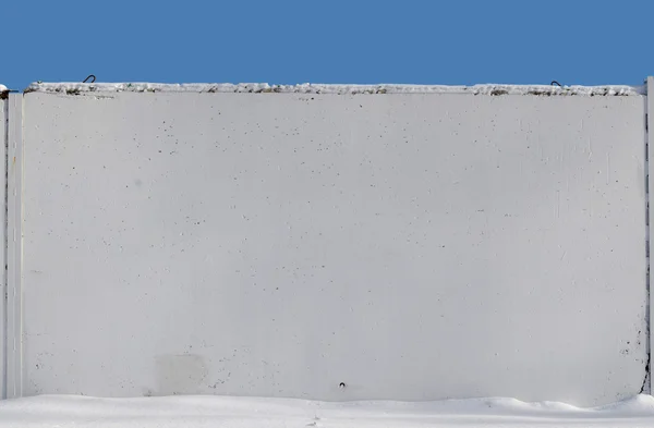 Cerca de concreto branco — Fotografia de Stock