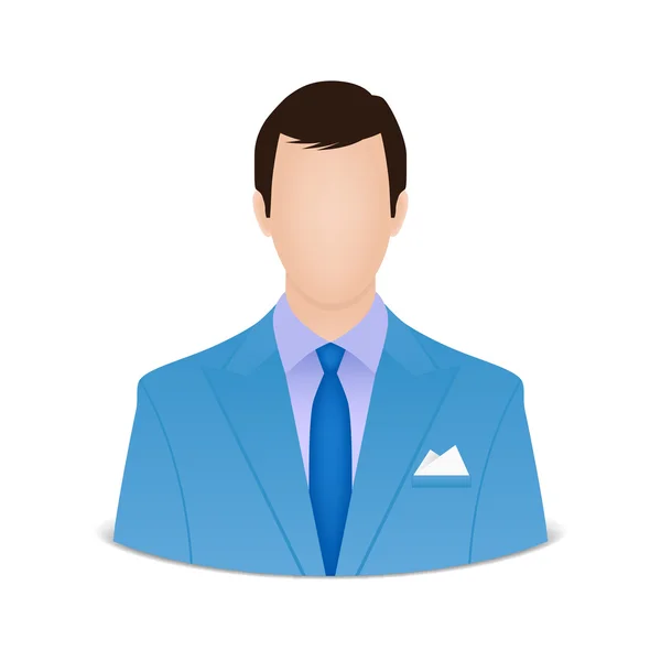 Hombre de negocios avatar — Vector de stock