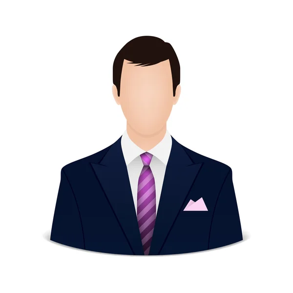 Hombre de negocios avatar — Vector de stock