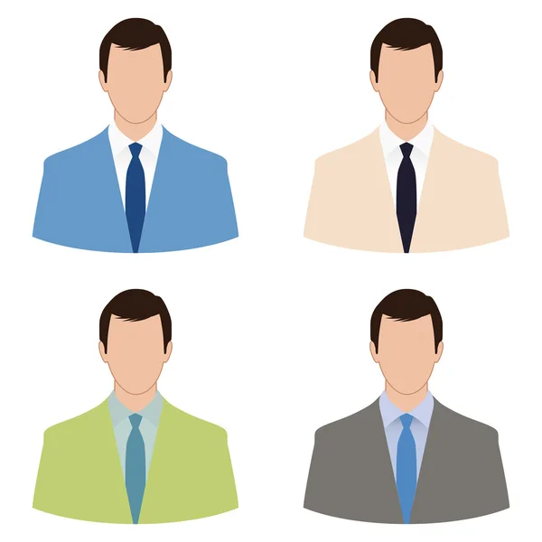 Empresário avatar set —  Vetores de Stock