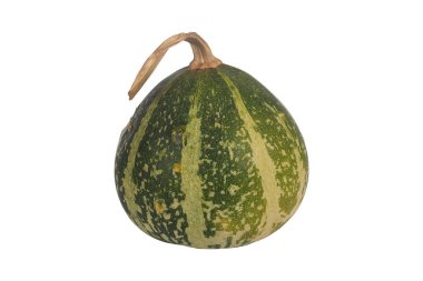 Dekoratif balkabağı beyaz zemin üzerine izole