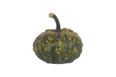 Dekoratif balkabağı beyaz zemin üzerine izole