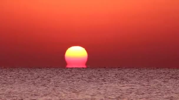Východ slunce nad mořem - timelapse — Stock video