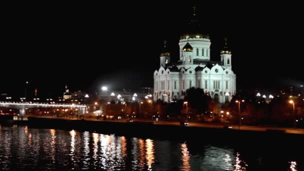 Christus die Erlöserkathedrale. Moskau. — Stockvideo