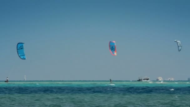 Kite surfing — Stock Video