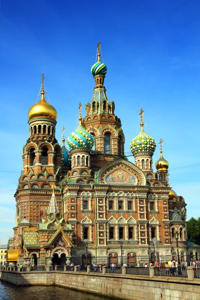 Christ the Savior Cathedral in St. Petersburg Stock Photo