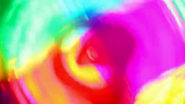 抽象色彩灯车削 — 图库视频影像