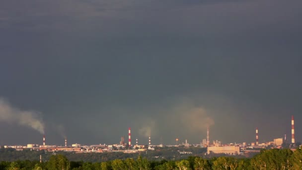 Refinery plant - timelapse — Stock Video