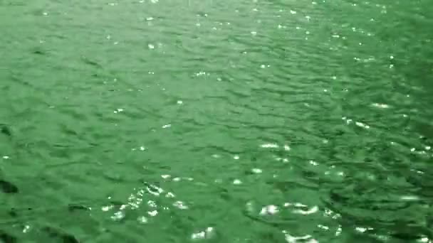 Green sea water background — Stock Video