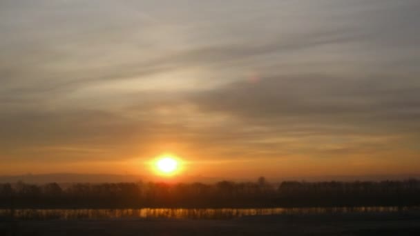 Timelapse avec ciel nuageux du matin — Video