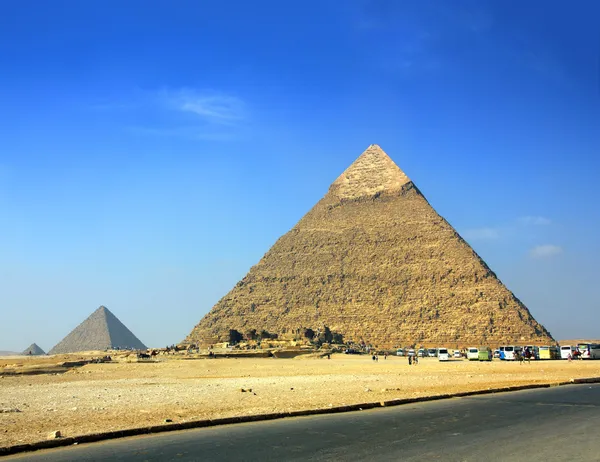 Egypt pyramidy v Gíze Káhira — Stock fotografie