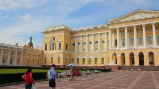 Русский музей в Санкт-Петербурге — стоковое видео