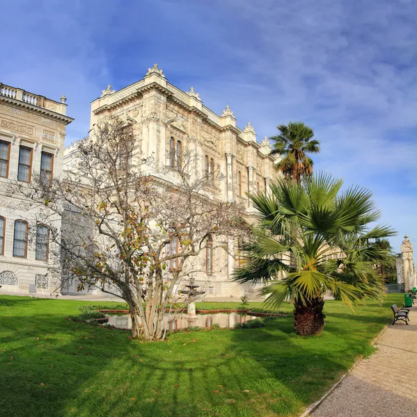 Dolmabahce palace at winter - istanbul — Stock Photo, Image