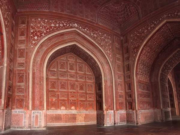 Стены здания в мавзолее Тадж-Махал — стоковое фото