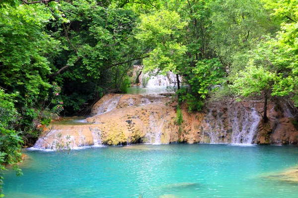 Waterfall in forest — Stock Photo, Image