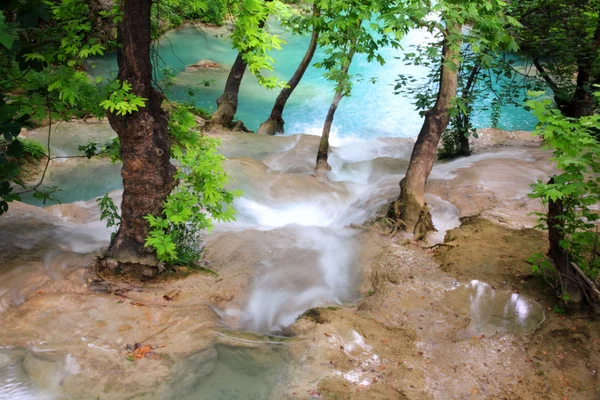 Waterfall in forest — Stock Photo, Image