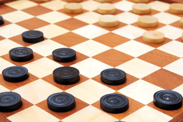 Checkerboard with checkers spaced — Stock Photo, Image