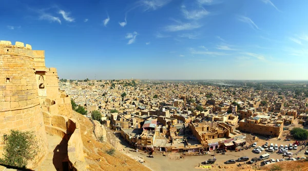 Panorama de la ciudad de Jaisalmer en la India — Foto de Stock