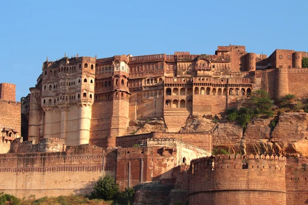 Fort i jodhpur i solnedgången ljus — Stockfoto