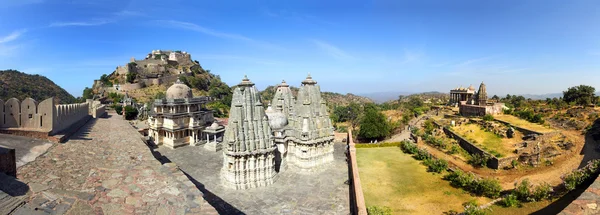 Panorama del fuerte de Kumbhalgarh en la India — Foto de Stock