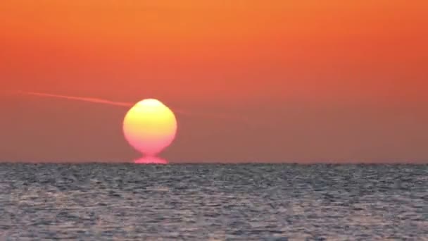 Napkelte felett tenger - timelapse — Stock videók